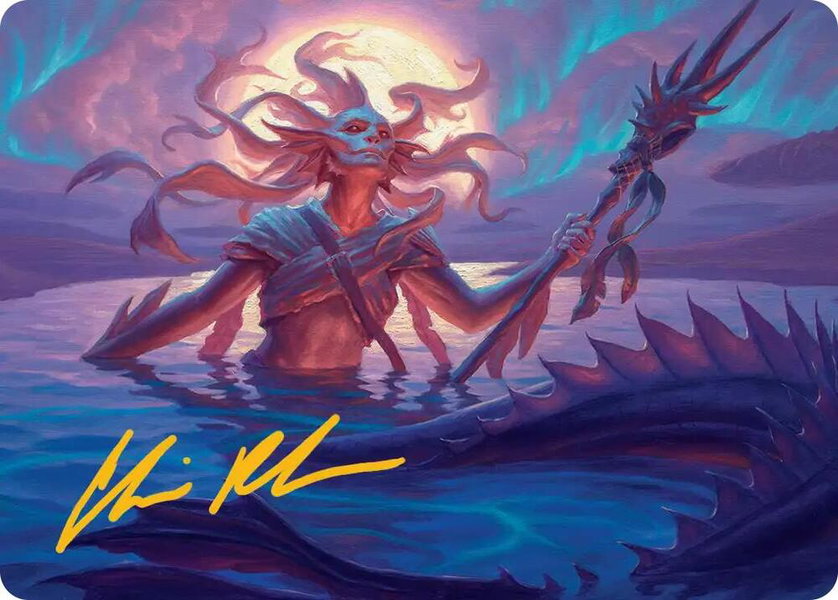 Eclipsed Merrow Art Card (Gold-Stamped Signature) trading card from Art Series: Lorwyn Eclipsed Eclipsed Merrow Art Card (Gold-Stamped Signature) - Art Series: Lorwyn Eclipsed Magic: The Gathering trading card