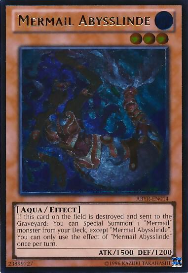 Mermail Abysslinde (UTR) - Abyss Rising YuGiOh trading card