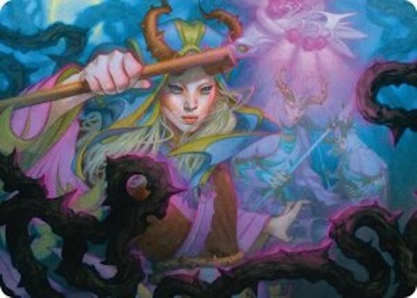 Stoic Grove-Guide Art Card trading card from Art Series: Lorwyn Eclipsed Stoic Grove-Guide Art Card - Art Series: Lorwyn Eclipsed Magic: The Gathering trading card