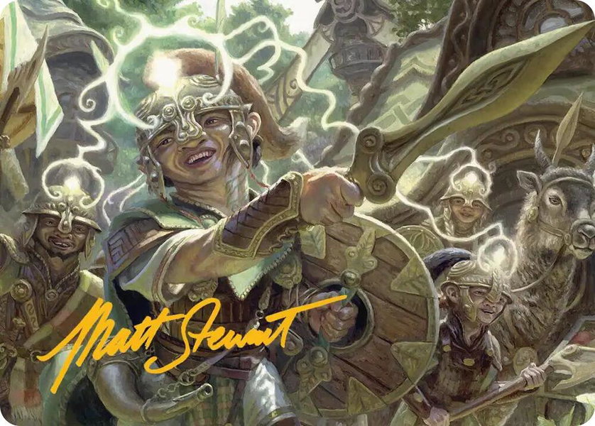 Thoughtweft Lieutenant Art Card (Gold-Stamped Signature) trading card from Art Series: Lorwyn Eclipsed Thoughtweft Lieutenant Art Card (Gold-Stamped Signature) - Art Series: Lorwyn Eclipsed Magic: The Gathering trading card