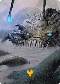 Deceit Art Card (Gold-Stamped Planeswalker Symbol) - Art Series: Lorwyn Eclipsed (ASECL) #35 - Special Magic: The Gathering Trading Card