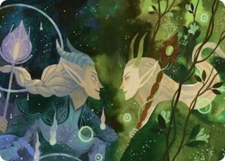 Trystan's Command Art Card - Art Series: Lorwyn Eclipsed Magic: The Gathering trading card