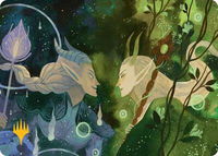 Trystan's Command Art Card (Gold-Stamped Planeswalker Symbol) - Art Series: Lorwyn Eclipsed (ASECL) #45 - Special Magic: The Gathering Trading Card