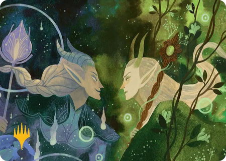 Trystan's Command Art Card (Gold-Stamped Planeswalker Symbol) - Art Series: Lorwyn Eclipsed Magic: The Gathering trading card