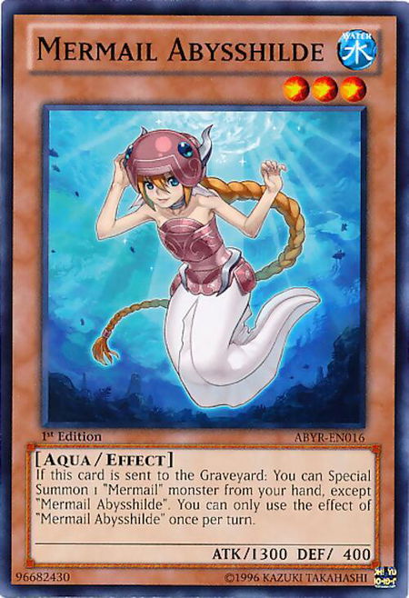 Mermail Abysshilde - Abyss Rising YuGiOh trading card
