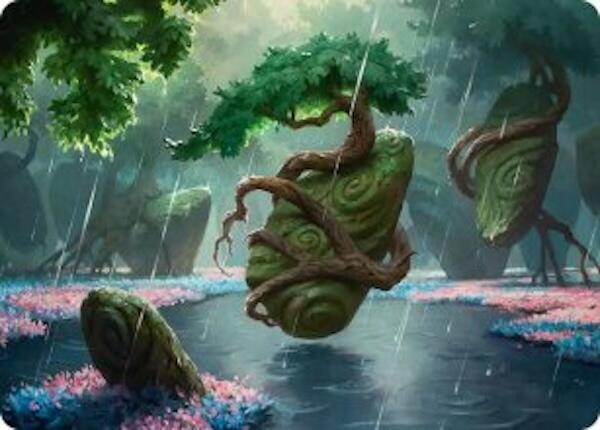 Rain-Slicked Copse Art Card trading card from Art Series: Lorwyn Eclipsed Rain-Slicked Copse Art Card - Art Series: Lorwyn Eclipsed Magic: The Gathering trading card