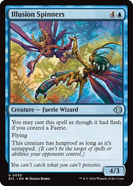 Illusion Spinners trading card from Lorwyn Eclipsed Illusion Spinners - Lorwyn Eclipsed Magic: The Gathering trading card