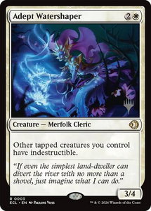 Adept Watershaper - Promo Pack: Lorwyn Eclipsed (PPECL) #3 - Rare Magic: The Gathering Trading Card