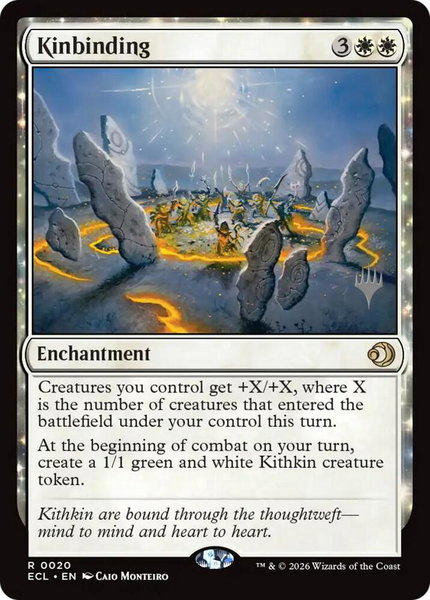 Kinbinding trading card from Promo Pack: Lorwyn Eclipsed Kinbinding - Promo Pack: Lorwyn Eclipsed Magic: The Gathering trading card