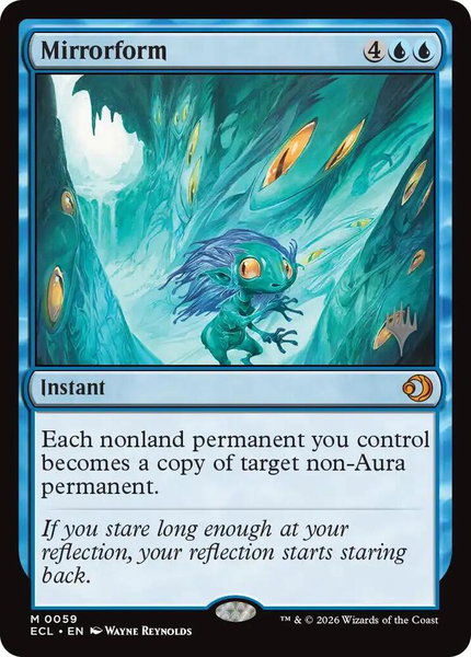 Mirrorform trading card from Promo Pack: Lorwyn Eclipsed Mirrorform - Promo Pack: Lorwyn Eclipsed Magic: The Gathering trading card