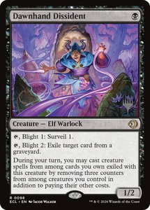 Dawnhand Dissident - Promo Pack: Lorwyn Eclipsed (PPECL) #98 - Rare Magic: The Gathering Trading Card