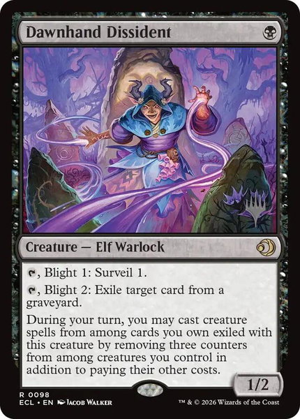 Dawnhand Dissident - Promo Pack: Lorwyn Eclipsed Magic: The Gathering trading card