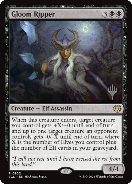 Gloom Ripper - Promo Pack: Lorwyn Eclipsed Magic: The Gathering trading card