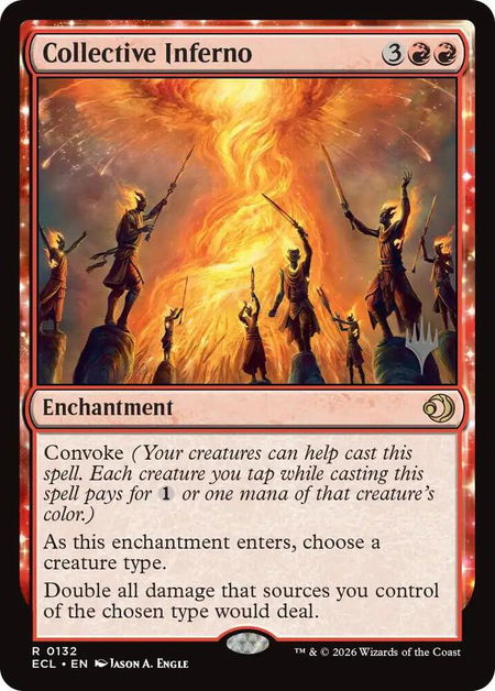 Collective Inferno trading card from Promo Pack: Lorwyn Eclipsed Collective Inferno - Promo Pack: Lorwyn Eclipsed Magic: The Gathering trading card