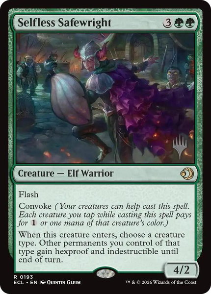 Selfless Safewright - Promo Pack: Lorwyn Eclipsed Magic: The Gathering trading card