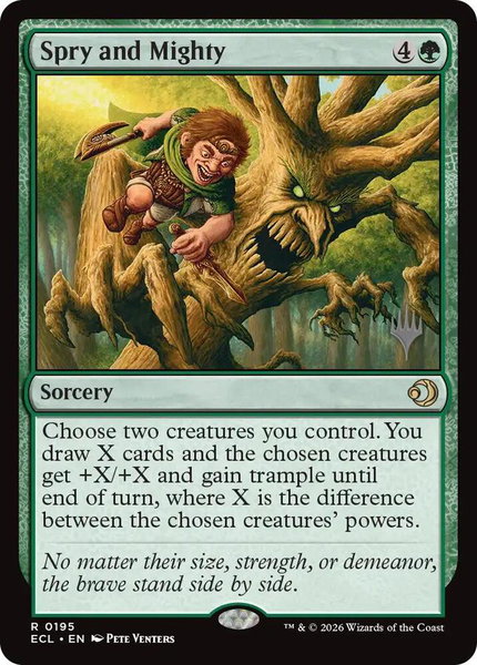 Spry and Mighty - Promo Pack: Lorwyn Eclipsed Magic: The Gathering trading card