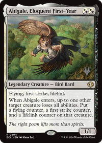Abigale, Eloquent First-Year - Promo Pack: Lorwyn Eclipsed (PPECL) #204 - Rare Magic: The Gathering Trading Card