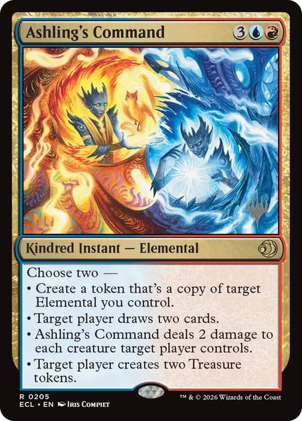 Ashling's Command trading card from Promo Pack: Lorwyn Eclipsed Ashling's Command - Promo Pack: Lorwyn Eclipsed Magic: The Gathering trading card