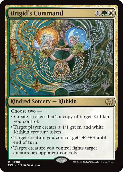 Brigid's Command trading card from Promo Pack: Lorwyn Eclipsed Brigid's Command - Promo Pack: Lorwyn Eclipsed Magic: The Gathering trading card