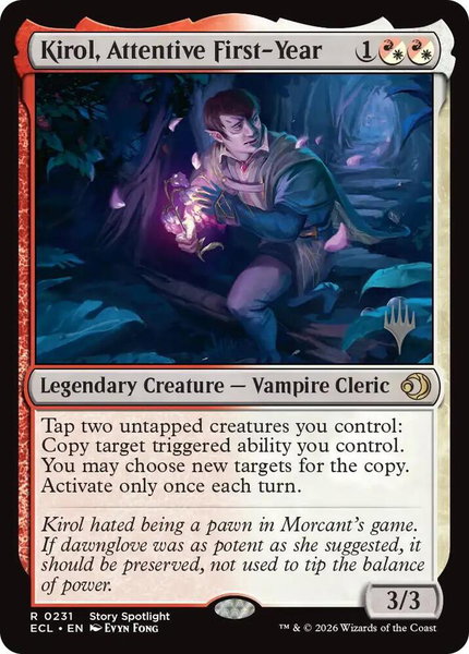 Kirol, Attentive First-Year - Promo Pack: Lorwyn Eclipsed Magic: The Gathering trading card