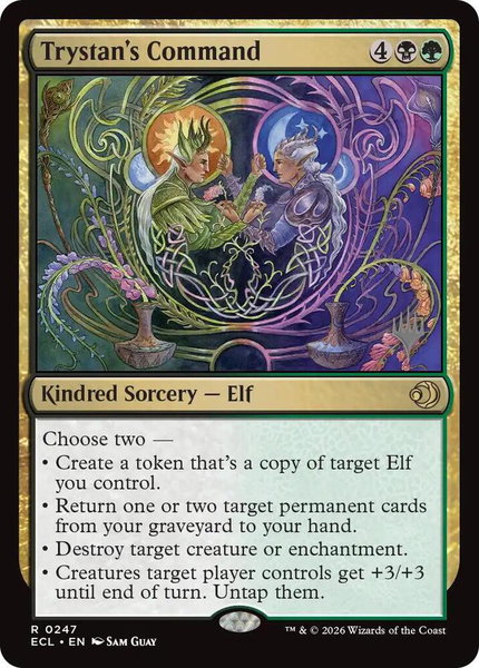 Trystan's Command - Promo Pack: Lorwyn Eclipsed Magic: The Gathering trading card