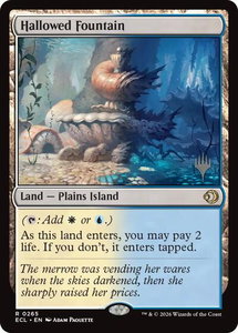 Hallowed Fountain - Promo Pack: Lorwyn Eclipsed (PPECL) #265 - Rare Magic: The Gathering Trading Card