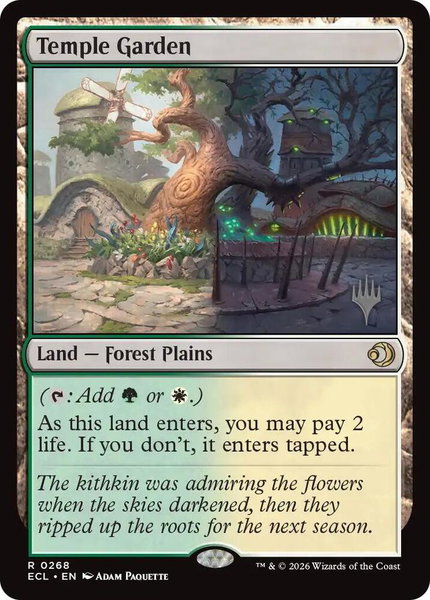 Temple Garden - Promo Pack: Lorwyn Eclipsed Magic: The Gathering trading card