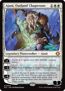 Ajani, Outland Chaperone - Promo Pack: Lorwyn Eclipsed (PPECL) #4 - Mythic Rare Magic: The Gathering Trading Card