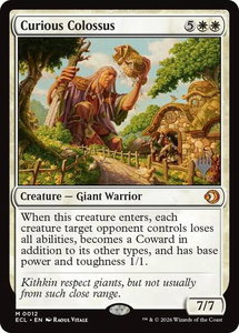 Curious Colossus - Promo Pack: Lorwyn Eclipsed (PPECL) #12 - Mythic Rare Magic: The Gathering Trading Card