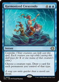 Harmonized Crescendo - Promo Pack: Lorwyn Eclipsed (PPECL) #54 - Mythic Magic: The Gathering Trading Card