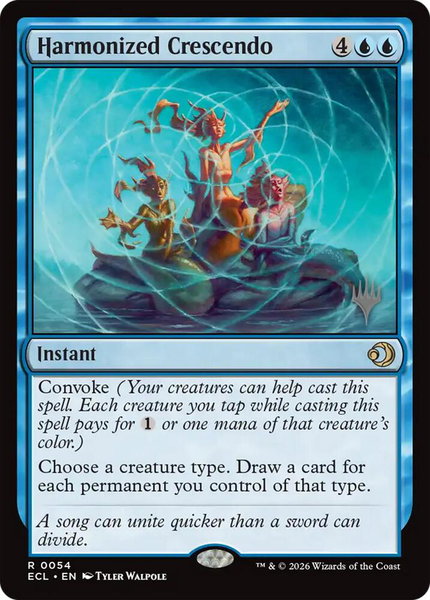 Harmonized Crescendo trading card from Promo Pack: Lorwyn Eclipsed Harmonized Crescendo - Promo Pack: Lorwyn Eclipsed Magic: The Gathering trading card