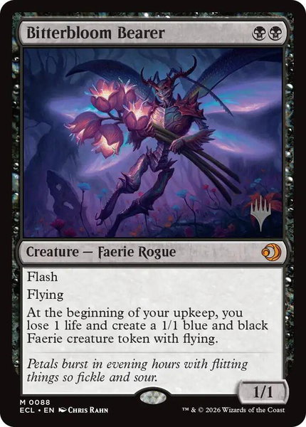 Bitterbloom Bearer - Promo Pack: Lorwyn Eclipsed Magic: The Gathering trading card