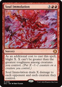 Soul Immolation - Promo Pack: Lorwyn Eclipsed (PPECL) #156 - Mythic Rare Magic: The Gathering Trading Card