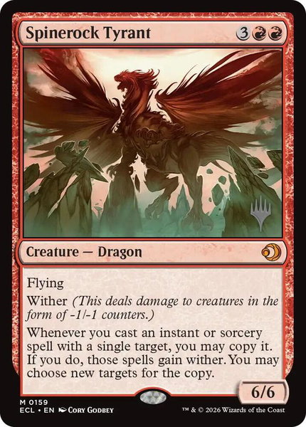 Spinerock Tyrant trading card from Promo Pack: Lorwyn Eclipsed Spinerock Tyrant - Promo Pack: Lorwyn Eclipsed Magic: The Gathering trading card
