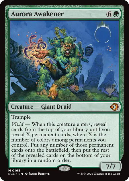 Aurora Awakener - Promo Pack: Lorwyn Eclipsed Magic: The Gathering trading card