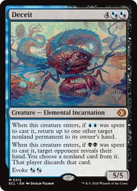 Deceit - Promo Pack: Lorwyn Eclipsed (PPECL) #212 - Mythic Magic: The Gathering Trading Card