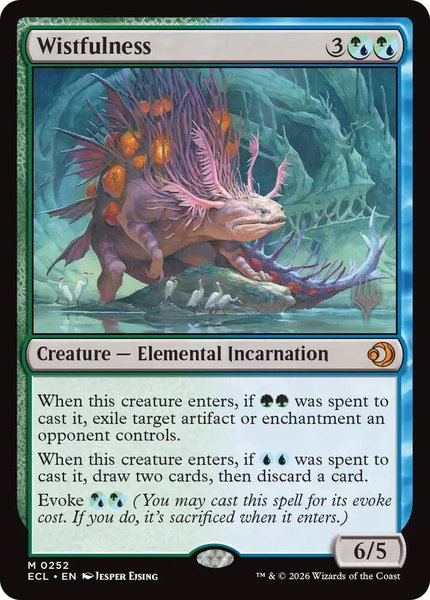 Wistfulness trading card from Promo Pack: Lorwyn Eclipsed Wistfulness - Promo Pack: Lorwyn Eclipsed Magic: The Gathering trading card