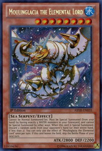 Moulinglacia the Elemental Lord - Abyss Rising (ABYR) #ABYR-EN035 - Secret Rare YuGiOh Trading Card