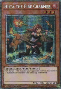 Hiita the Fire Charmer (Starlight Rare) - THE CHRONICLES DECK: Spirit Charmers (All-Foil Edition) (CH02) #CH02-EN002 - Starlight Rare YuGiOh Trading Card