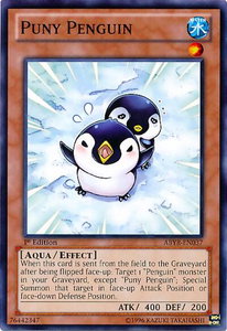 Puny Penguin - Abyss Rising (ABYR) #ABYR-EN037 - Common / Short Print YuGiOh Trading Card