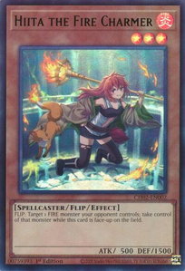 Hiita the Fire Charmer (Ultra Rare) - THE CHRONICLES DECK: Spirit Charmers (All-Foil Edition) (CH02) #CH02-EN002 - Ultra Rare YuGiOh Trading Card