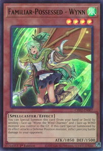 Familiar-Possessed - Wynn - THE CHRONICLES DECK: Spirit Charmers (All-Foil Edition) (CH02) #CH02-EN007 - Ultra Rare YuGiOh Trading Card