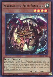 Nefarious Archfiend Eater of Nefariousness - THE CHRONICLES DECK: Spirit Charmers (All-Foil Edition) (CH02) #CH02-EN016 - Ultra Rare YuGiOh Trading Card