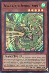 Awakening of the Possessed - Rasenryu - THE CHRONICLES DECK: Spirit Charmers (All-Foil Edition) (CH02) #CH02-EN019 - Ultra Rare YuGiOh Trading Card