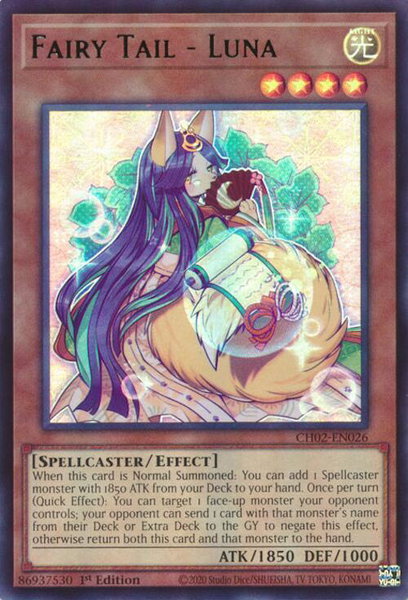 Fairy Tail - Luna trading card from THE CHRONICLES DECK: Spirit Charmers (All-Foil Edition) Fairy Tail - Luna - THE CHRONICLES DECK: Spirit Charmers (All-Foil Edition) YuGiOh trading card