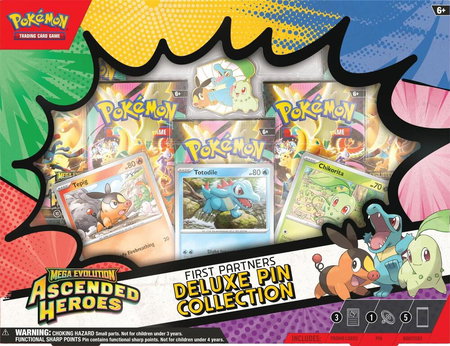 Ascended Heroes First Partners Deluxe Pin Collection - ME: Ascended Heroes Pokémon trading card