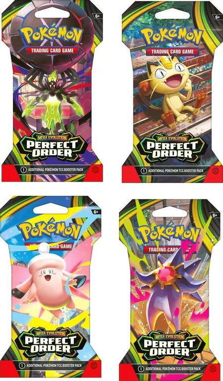 Perfect Order Sleeved Booster Pack Art Bundle [Set of 4] - ME03: Perfect Order Pokémon trading card