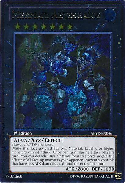 Mermail Abyssgaios (UTR) - Abyss Rising YuGiOh trading card