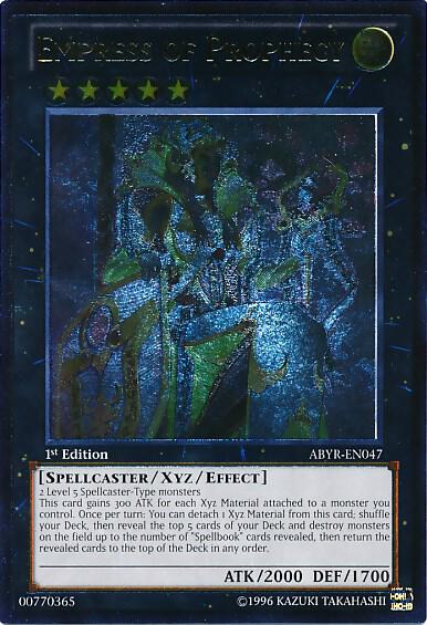 Empress of Prophecy (UTR) - Abyss Rising YuGiOh trading card
