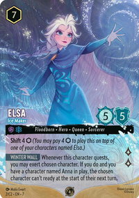 Elsa - Ice Maker (Foil) - Disney Lorcana Promo Cards (DLPC) #2 - Promo Disney Lorcana Trading Card